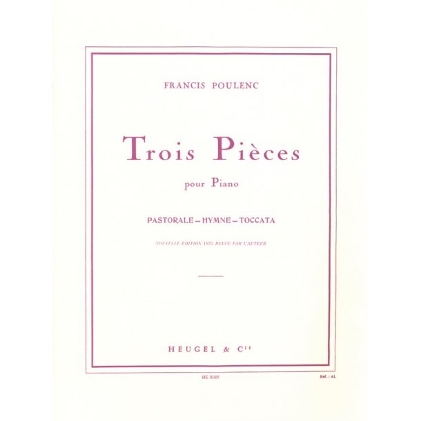 Francis Poulenc: Trois Pieces Pour Piano