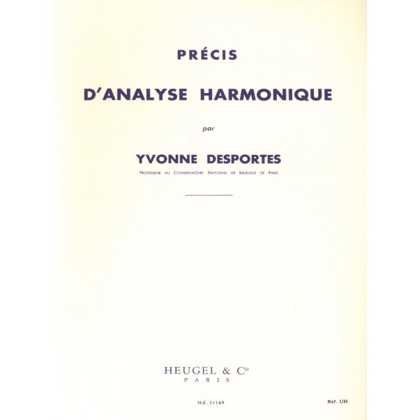 Yvonne Desportes: Precise Harmonic Analysis