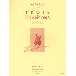 Francis Poulenc: 3 Chansons de Federico Garcia Lorca (med) (Voice & Piano)