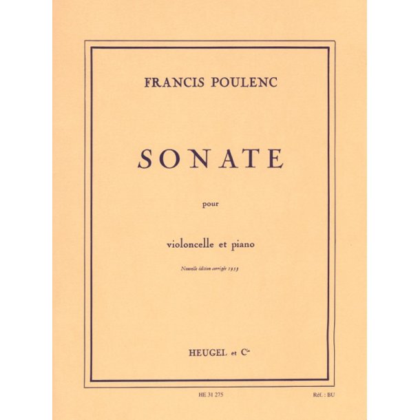 Francis Poulenc: Sonate (Cello/Piano)