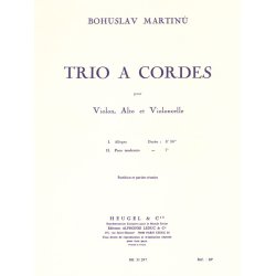 Bohuslav Martinu: Trio &Agrave; Cordes No.1, H136 (Trio - Strings)