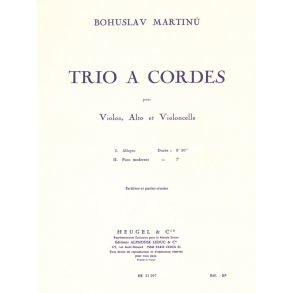 Bohuslav Martinu: Trio À Cordes No.1, H136 (Trio - Strings)