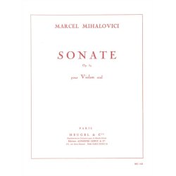 Marcel Mihalovici: Sonate Op.59 (Violin solo)