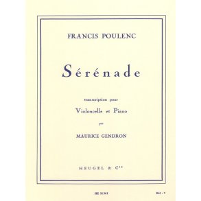 Francis Poulenc: Serenade (Cello/Piano)