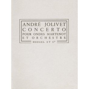 Jolivet Concerto Ondes Martenot Ph163 Orchestra Score