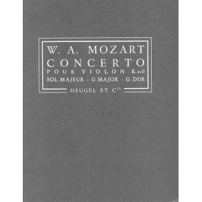 W.A. Mozart: Concerto No.3 In G For Violin and Orchestra KV.216 (Full Score)