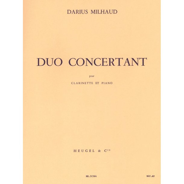 Darius Milhaud: Duo Concertant
