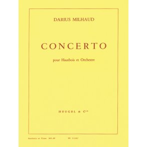 Darius Milhaud: Concerto For Oboe