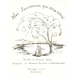 Poulenc Francis Nos Souvenirs Qui Chantent Medium Voice & Piano Book