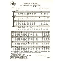 Brassens Chansons De Notre Temps Pj34 La Chasse Aux Papillons 4 Part
