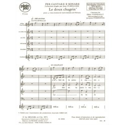 Vigneault Fombonne Per Cantare E Sonare Pj205 Le Doux 4 Part Choral