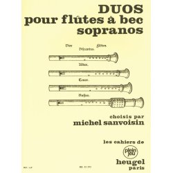 Michel Sanvoisin: Duos pour Fl&ucirc;tes &agrave; Bec soprano (Recorders 2)