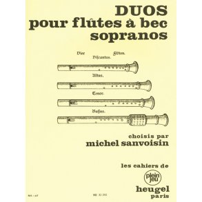 Michel Sanvoisin: Duos pour Flûtes à Bec soprano (Recorders 2)