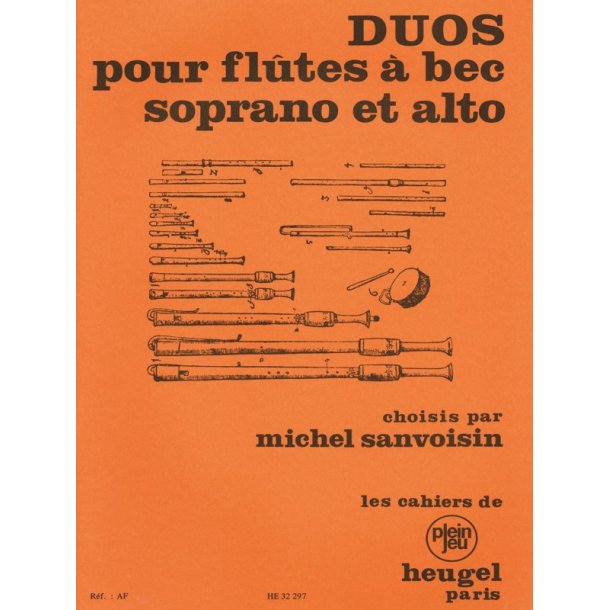 Michel Sanvoisin: Duos pour Fl&ucirc;tes &agrave; Bec soprano et alto (Recorders 2)