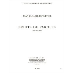 Jean-Claude Pennetier: Word Sounds, for Mixed Choir