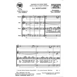 Ferrat: Chansons de notre temps/pj381 la montagne/4 voix mixtes