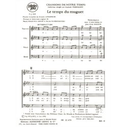 Lemarque Sodoi Chansons De Notre Temps Pj410 Le Temps Du Muguet 4 Part