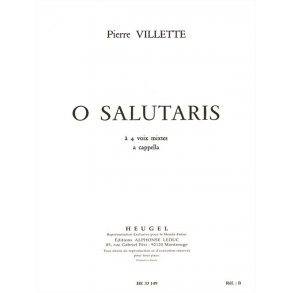 Pierre Villette: O Salutaris (SATB)