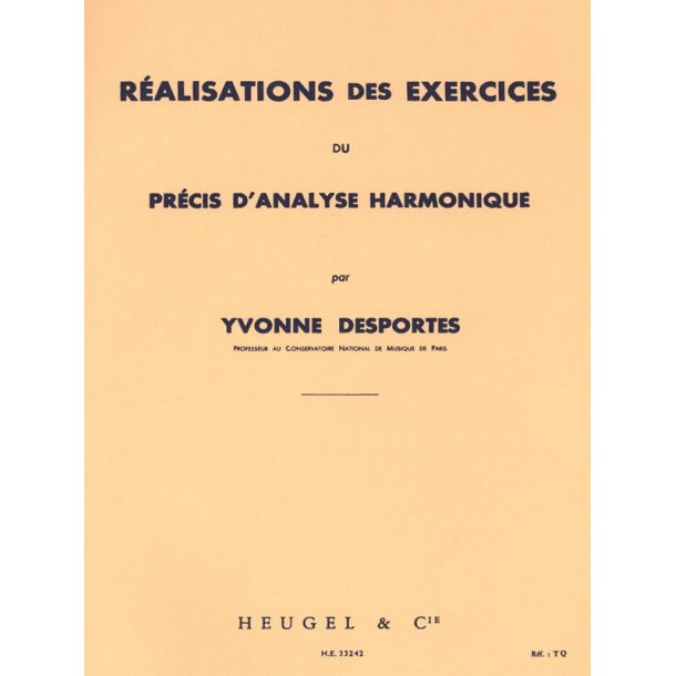 Desportes Realisation Des Exercices Du Precis D'analyse Harmonique Bk