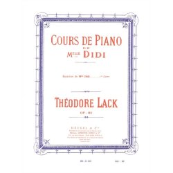Lack Cours De Piano De Mlle Didi Exercices Volume 1 Piano Book