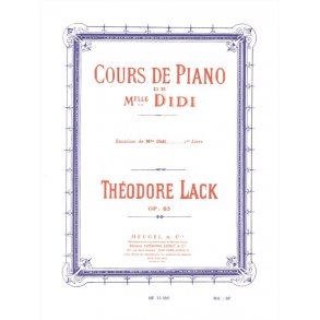 Lack Cours De Piano De Mlle Didi Exercices Volume 1 Piano Book