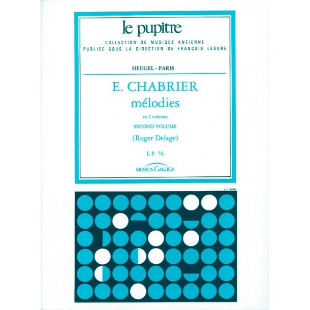 Chabrier: M&eacute;lodies volume 2/lp76/chant et piano