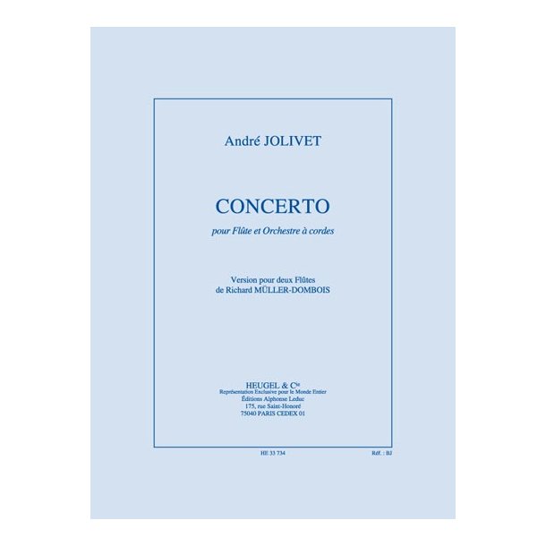 Andr&eacute; Jolivet: Concerto (Flutes 2)
