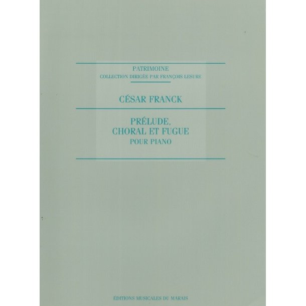 Franck Fauquet Prelude Choral Et Fugue Piano Book