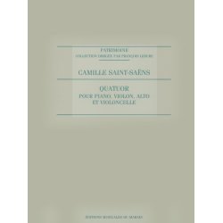 Saint Saens Teller Quatuor Piano Violin Viola & Cello Score/Parts