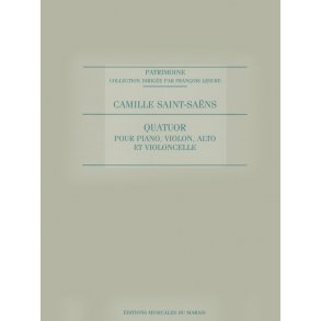Saint Saens Teller Quatuor Piano Violin Viola & Cello Score/Parts