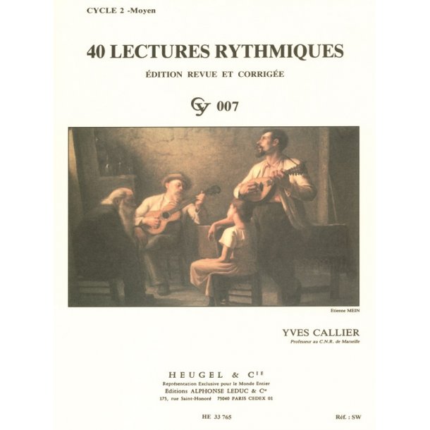 Yves Callier: 40 Rhythmic Exercises