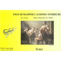 Callier Pour Developper L'audition Interieure 3eme De L'eleve Cy013 Bk