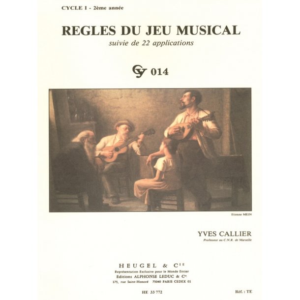 Yves Callier: Musical game rules - Level 1, year 2