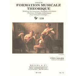 Callier Formation Musicale Theorique Cycle Iii Cy110 Book