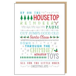 Holly Jolly Design: On The Housetop - Christmas Card