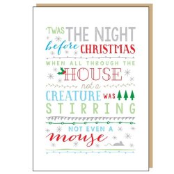 Holly Jolly Design: Twas The Night Before Christmas - Christmas Card