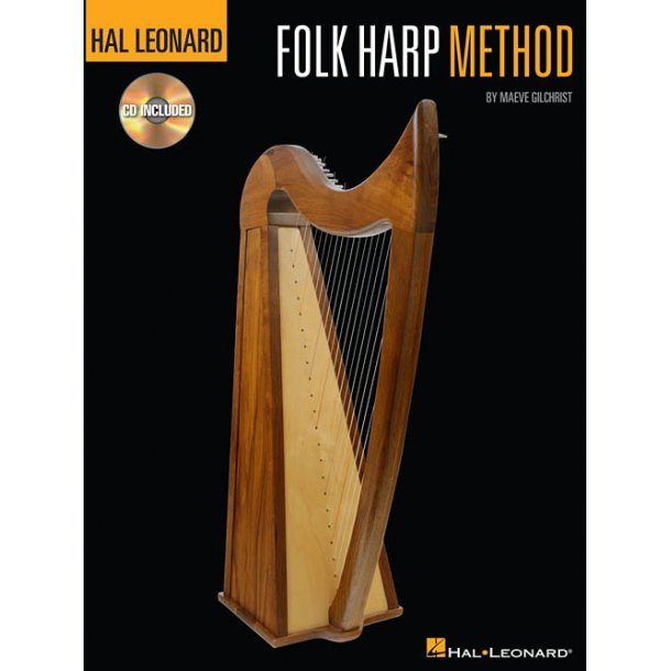 Hl Folk Harp Method Harp Bk/Cd