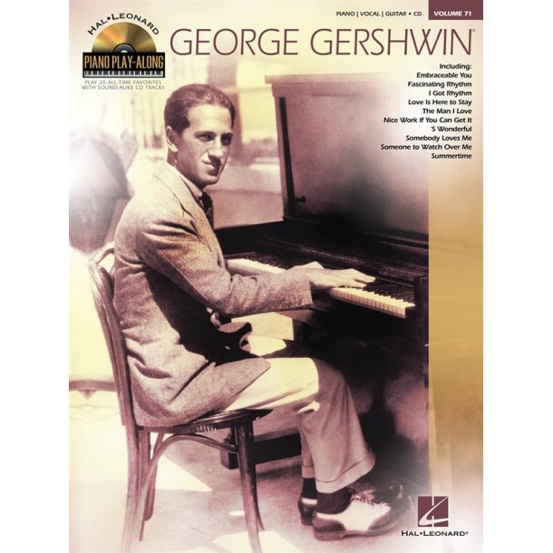Piano Play-Along Volume 71: George Gershwin