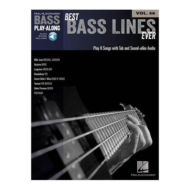 Bass Play-Along Volume 46: Best Bass Lines Ever (Book/Online Audio)