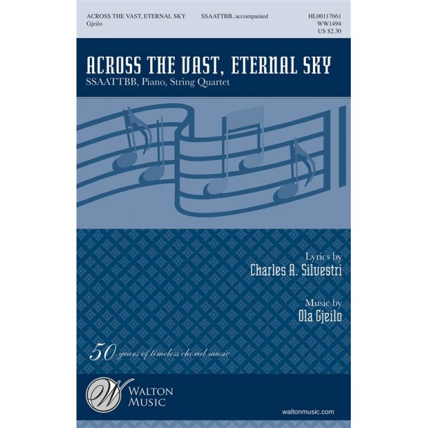 Ola Gjeilo: Across The Vast, Eternal Sky (Vocal Score)