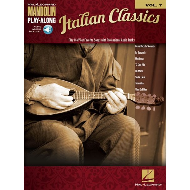 Mandolin Play-Along Volume 7: Italian Classics (Book/Online Audio)