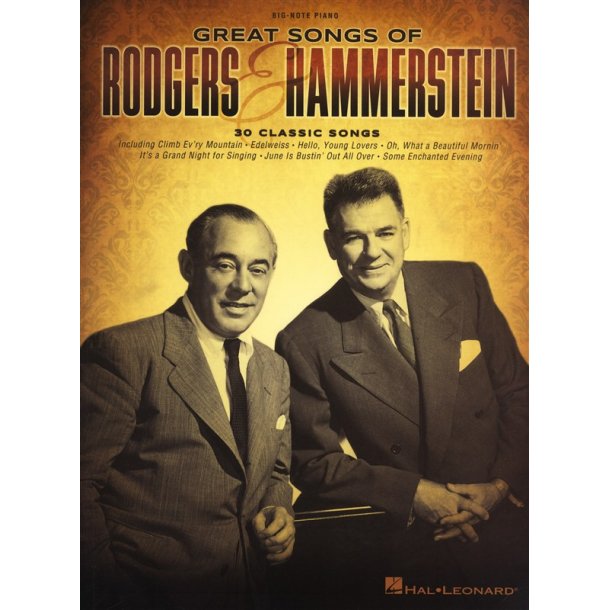 Great Songs Of Rodgers & Hammerstein (Big-Note Piano)