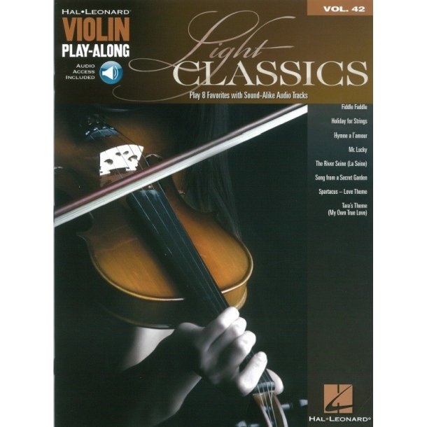 Violin Play-Along Volume 42: Light Classics (Book/Online Audio)