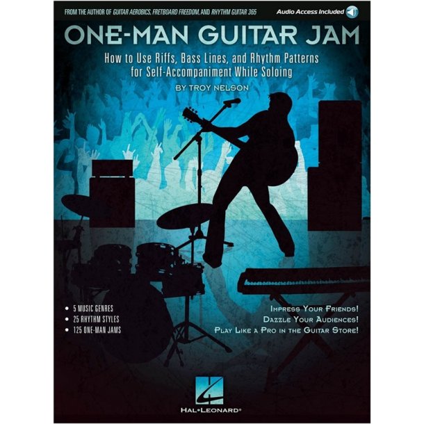 One-Man Guitar Jam: How To Use Riffs, Bass Lines, And Rhythm Patterns For Self-Accompaniment While Soloing