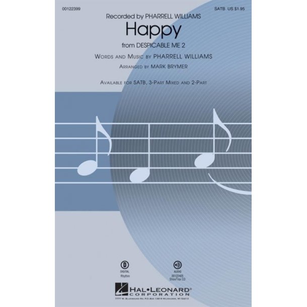 Williams Happy (Brymer) Satb Chor