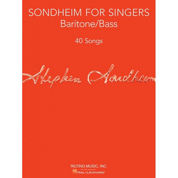 Sondheim For Singers: Baritone/Bass