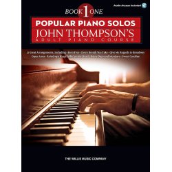 Popular Piano Solos: John Thompson's Adult Piano Course - Book 1 (Book/Online Audio)