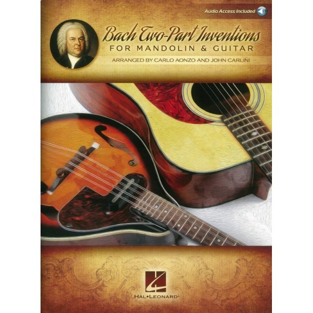 Bach Two-Part Inventions For Mandolin & Guitar (Book/Online Audio)