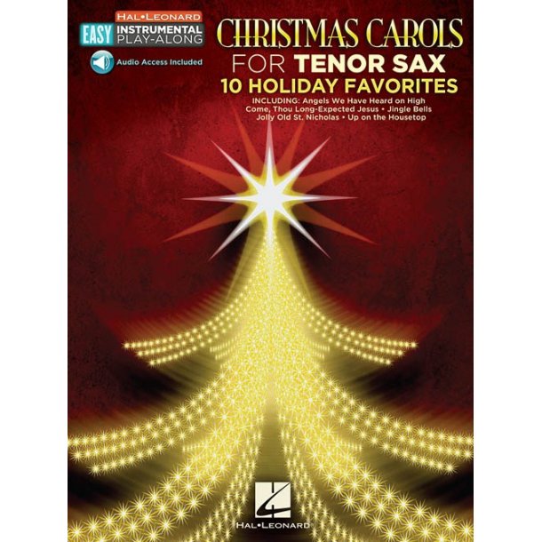 Tenor Saxophone Easy Instrumental Play-Along: Christmas Carols (Book/Online Audio)