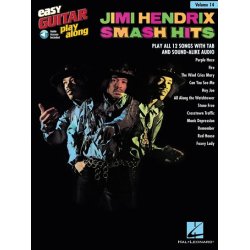 Easy Guitar Play-Along Volume 14: Jimi Hendrix - Smash Hits (Book/Online Audio)